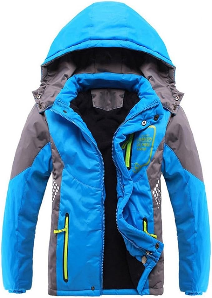 Vinmin Latest Boys Thicken Fleece Hooded Jacket