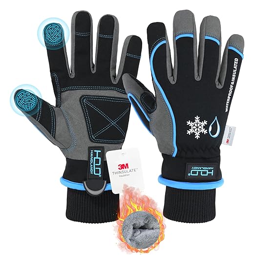 HANDLANDY Waterproof Insulated Work Gloves
