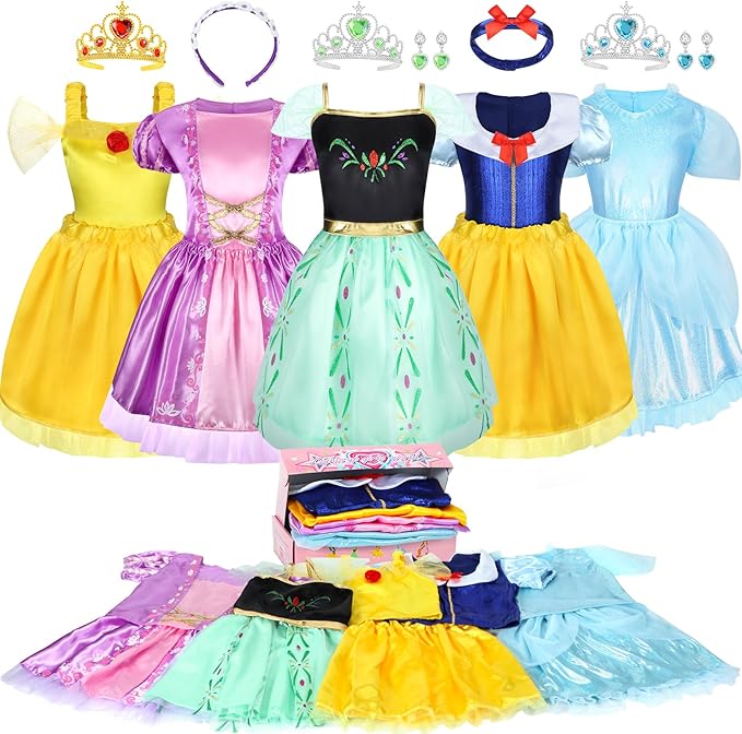 Princess Dress Up Clothes for Little Girl