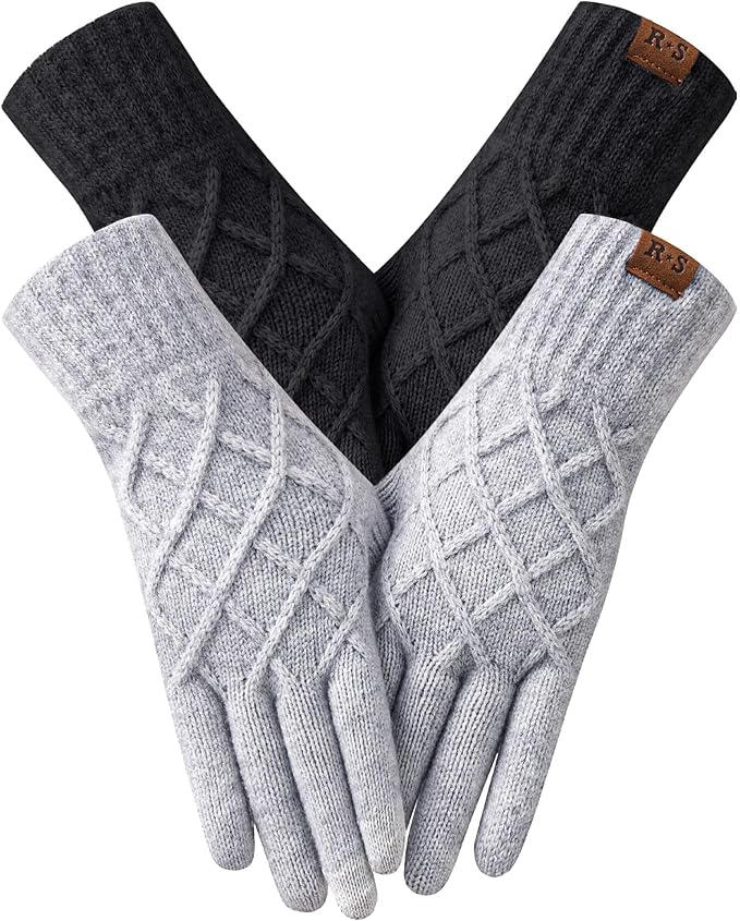 REACH STAR 2 Pairs Winter gloves for women