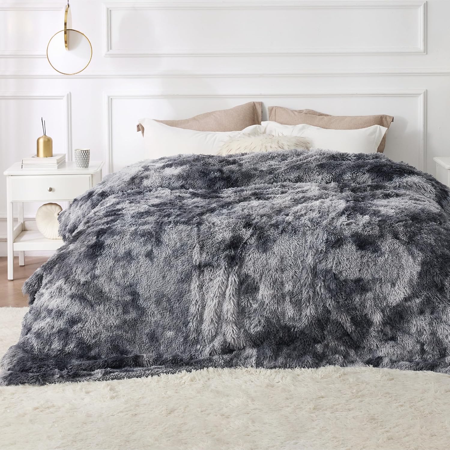 GentleSoft Fluffy Sherpa Fleece Faux Fur Blankets