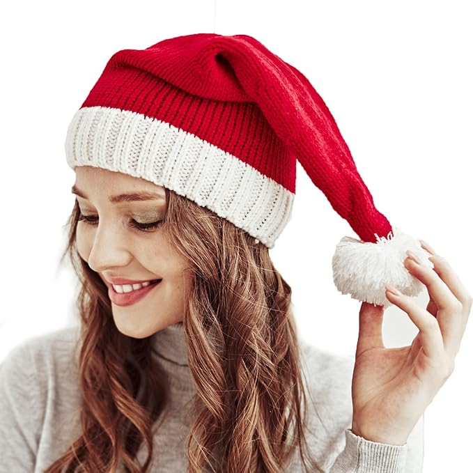 Santa's Knit Beanie - Women's Winter Hat