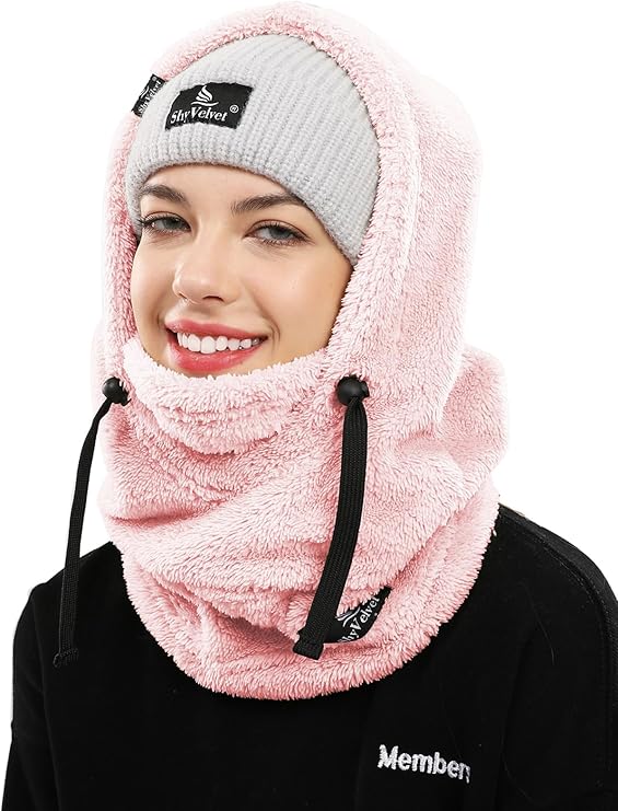 Shy Velvet Balaclava Wind-Resistant Winter Face Mask