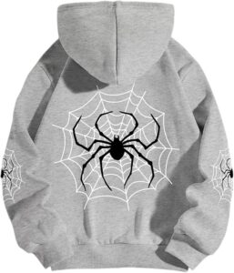 Spider Graphic Streetwear Hoodies