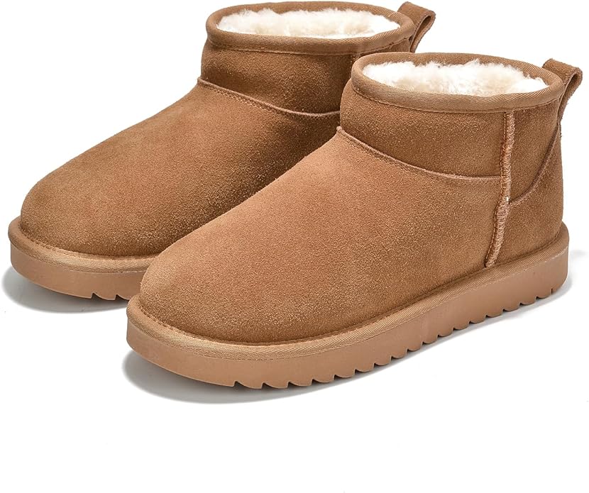 Genuine Leather Ankle Boots for Women