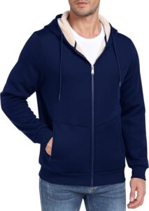 MoFiz Men's Fleece Sherpa Lined Hoodies