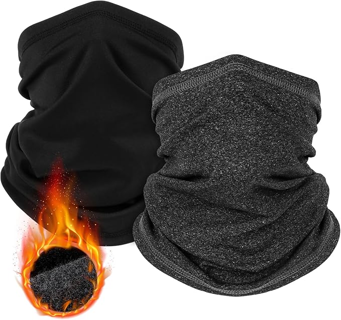 2 Pack Winter Neck Gaiter Warmer for Men