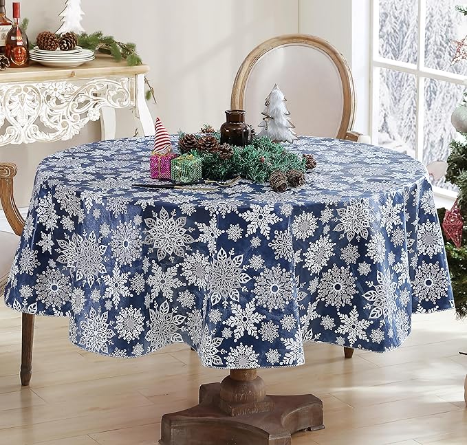 Newbridge Christmas Navy Winter Snowflake